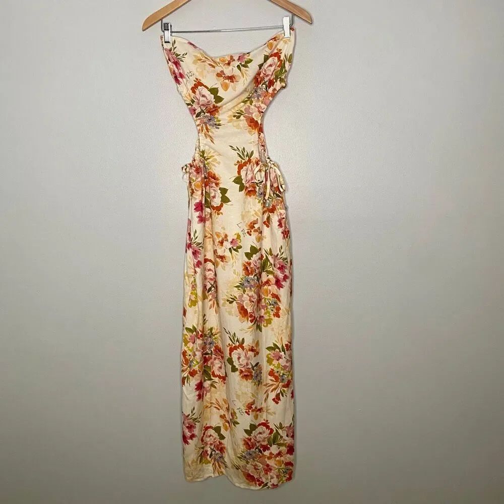 La Porte Side Cutout Floral Maxi Dress NWT